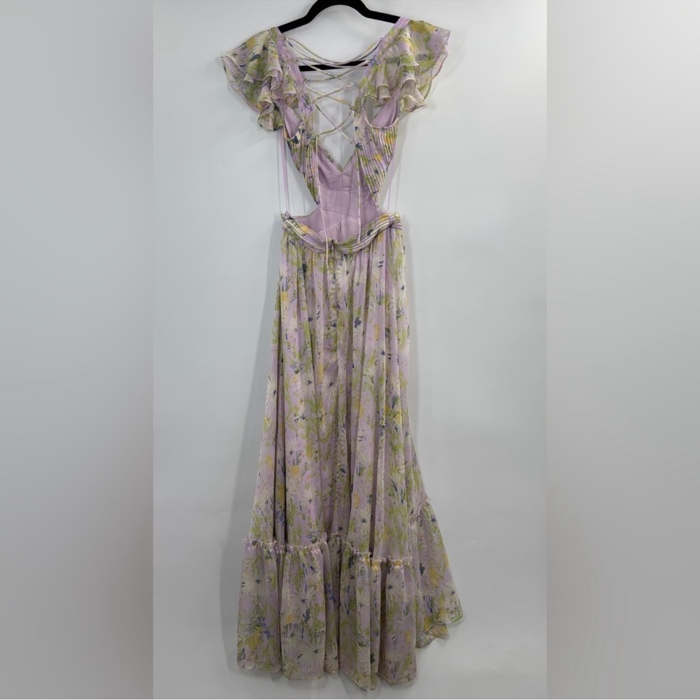 ASTR The Label Primrose Dress in Lavendar Multi Floral - Picture 7 of 8
